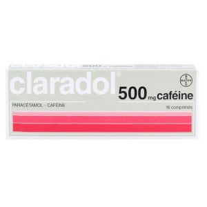 Claradol Cafeine 500mg/50mg Cp
