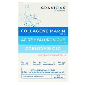 Granions Collagène marin acide hyaluronique Q10 boite 60