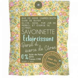 Savon Eclaircissant Jus de Persil et écorce de Citron 80gr