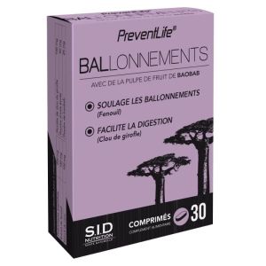 Ballonnements Sidn 30 comprimés