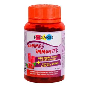 Pediakid Gommes Immunité Framboise 60 Oursons