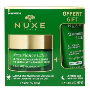 Nuxuriance Ultra Crème jour peaux sèches 50ml+ crème nuit 15ml