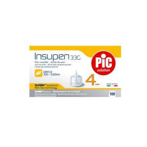 Aiguilles Insupen Advanced 33g 4mm 100pcs