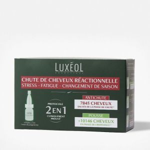 Luxéol Chute Cheveux Réactionnelle Ampoules 14 fioles