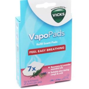 Vicks Vapo Pads Romarin Lavande Recharches X7
