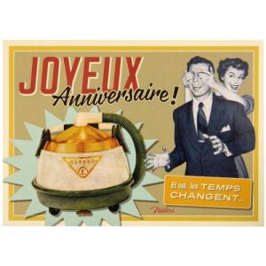 Carte Postale " Joyeux anniversaire! " + Enveloppe