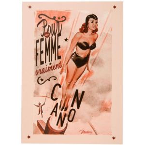 Carte Postale "Femme canon" + Enveloppe