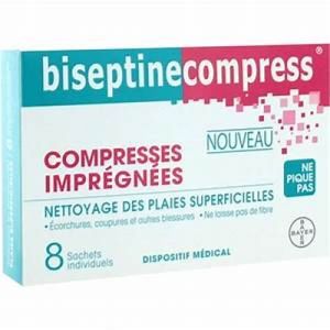 Biseptine Compresses imprégnées 8 sachets