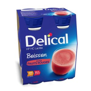 Delical Boisson HpHc Lactée Fruits Rouges 200mlX4