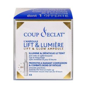 Coup d'éclat Ampoule Lift et Lumière 2 boites de 3 ampoules