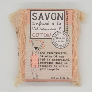 Savon végétal à la vit.E - Coton - 100gr