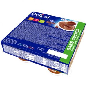 Delical Crème Dessert HP-HC Sans Sucre Cacao 4x200g