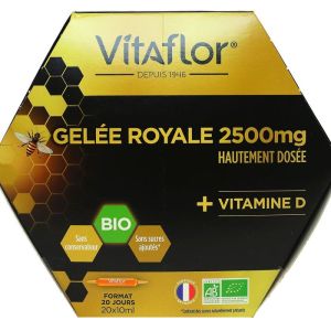 Vitaflor Gele Royal+vit D 20 Ampoules