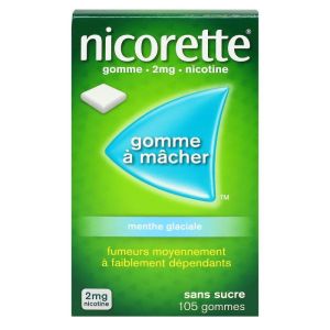 Nicorette 2mg Gom Ment Glac S/