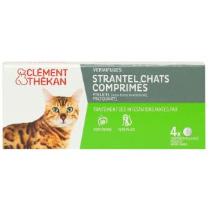 Strantel Chat 4 comprimés