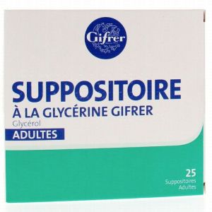 Suppositoire Glycérine  Gifrer Adulte 25