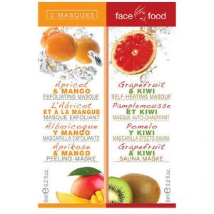 Face Food Masques Exfoliant Abricot/ Auto-chauffant pamplemousse 6ml