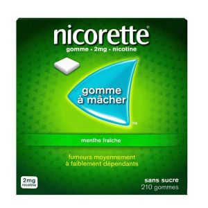 Nicorette 2mg Gom Ment Frai S/