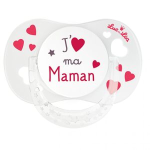 Sucette Luc&Léa 0-6mois j'aime ma maman anatomique