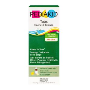 Pediakid Toux Sèche grasse sirop 125ml Enfant