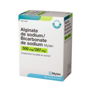 Alginate de sodium / Bicarbonate de sodium Mylan