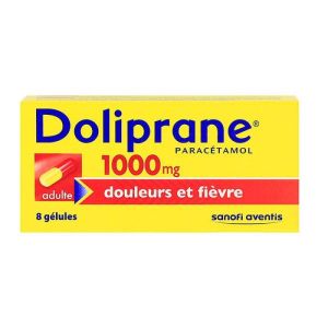 Doliprane 1000mg 8 gélules