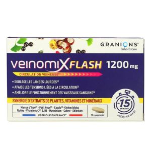 Granions Veinomix Flash 30 comprimés