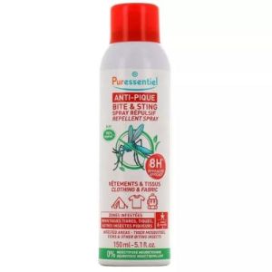 Puressentiel Anti-pique spray répulsif vêtements et tissus 150mL