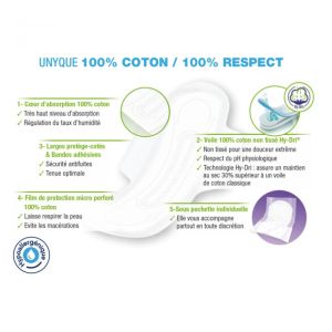 Unyque Bio Serviette 100%coton Normal