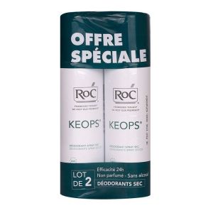 Keops Deod Spr Sec 24h 150mlx2
