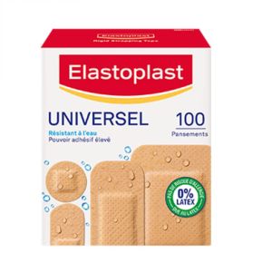 Elastoplast 100 Pansements universel 4 tailles