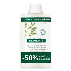 Klorane Shampoing Avoine Bio 400ml X2