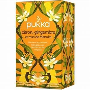 Pukka infuson citron/gingembre/miel de manuka 20 sachets