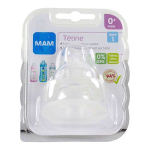 Tetine Mam Silic Deb/lent 1vit