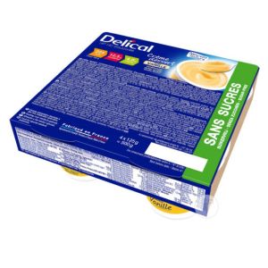 Delical Crème Dessert HP-HC Sans Sucre Vanille 4x200g