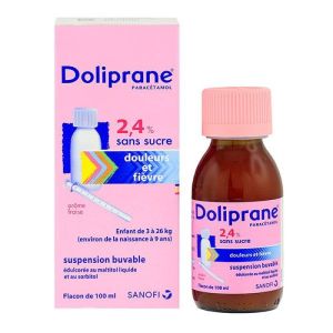Doliprane 2,4% Susp Buv Fl/100