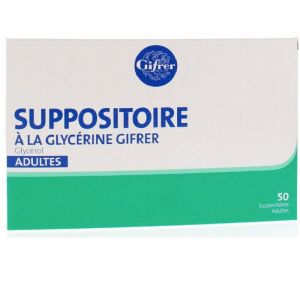 Suppositoire Glycérine Gifrer Adulte 50