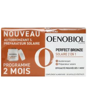 Oenobiol Perfect Bronze 2 en 1 caps 2 mois