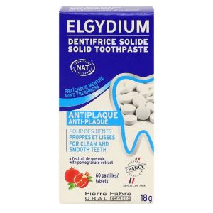 Elgydium Dentifrice Anti-plaque Solide 60 pastilles
