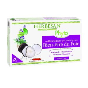 Herbesan Phyto Bien-être du foie 20 ampoules