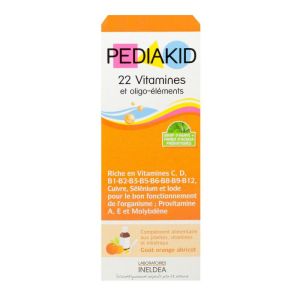 Pediakid 22 Vitamines oligo-éléments Sirop 125ml
