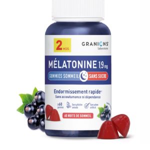 Granions Mélatonine 1,9mg 60 Gummies