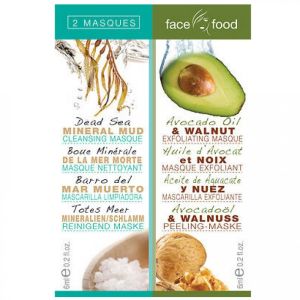 Face Food Masques nettoyant boue Mer Morte/ exfoliant Avocat 6ml