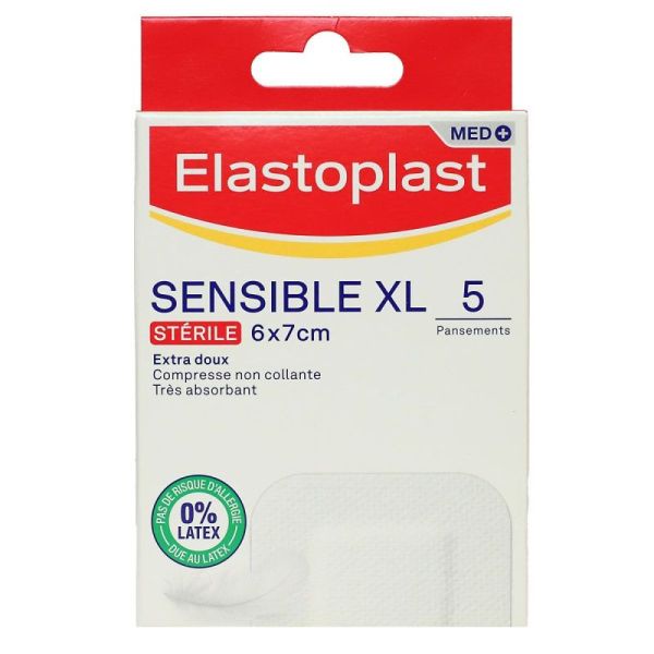 Elastoplast Pansements Sensible 6x7cm Xl