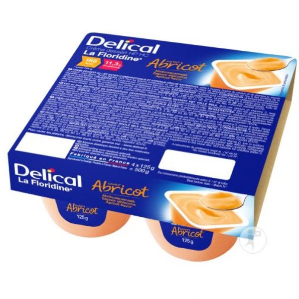 Delical Crème Dessert HP HC La Floridine Abricot 4x125g