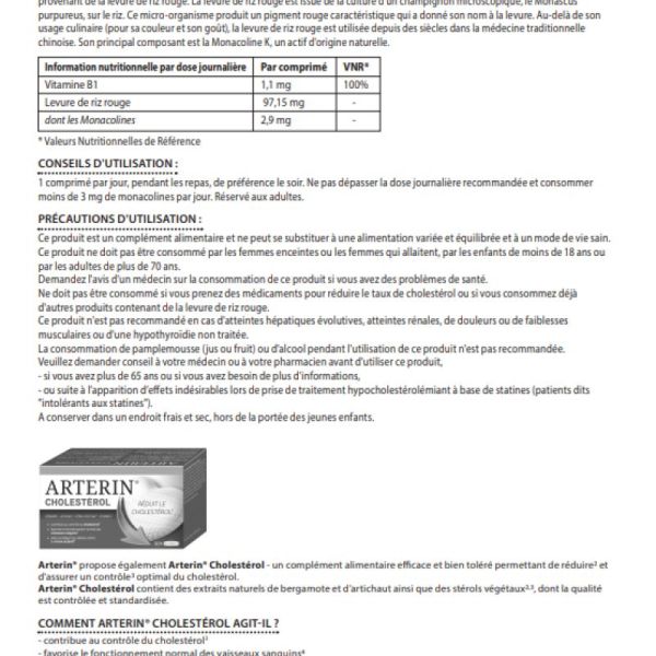 Arterin Cholesterol 2,9mg Cpr