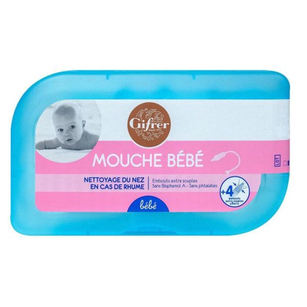 MOUCHE BÉBÉ GIFRER PAR ASPIRATION + 4 EMBOUTS OFFERTS