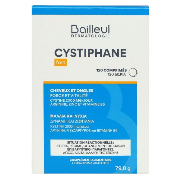 Cystiphane Fort Cheveux/ongles 120 comprimés