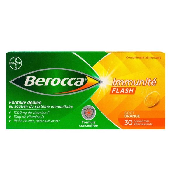 Berocca Immunité Flash 30 Cpr Effervescents