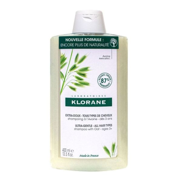 Klorane Shampoing Avoine Extra-Doux Bio 400ml